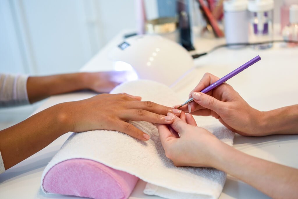 Luxury manicure treatment in Canterbury with professional nail care.