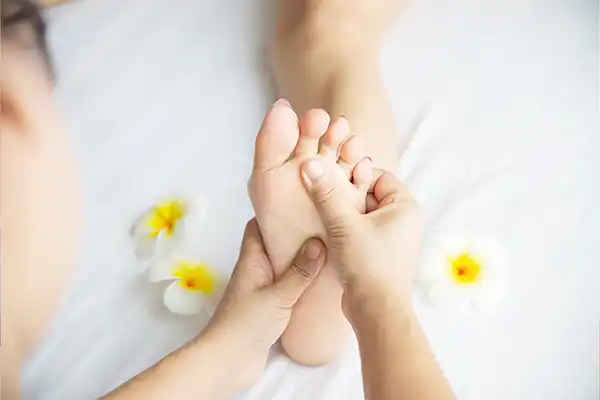 Healing Reflexology foot treatment at Elite Beauty Canterbury beauty salon.